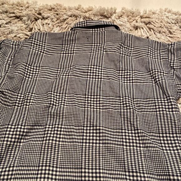 Toad & Co Shirt Dress Women M Plaid Hartland Short Sleeve Kangaroo Pocket - Picture 7 of 7